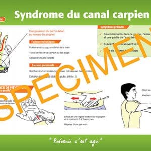 affiche prévention canal carpien