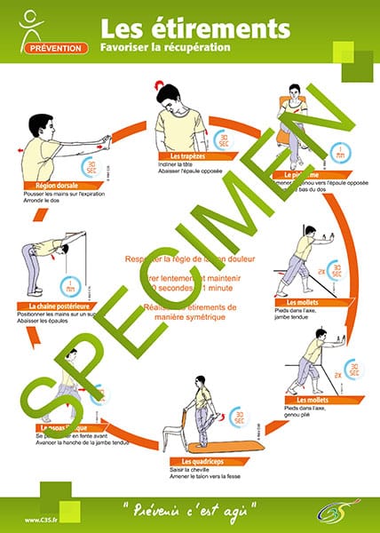 affiche étirements