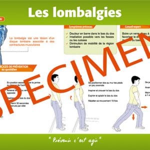 affiche prévention lombalgie